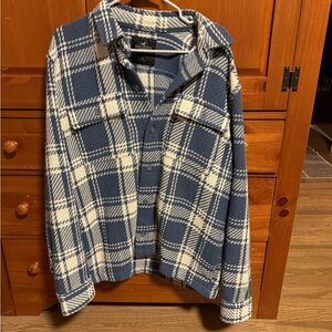 Hollister Heavyweight Blue Flannel Jacket